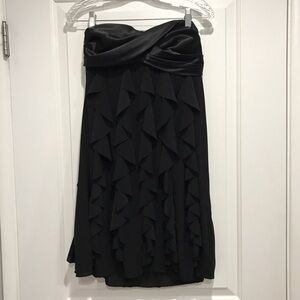 Xscape Black Strapless Dress-Size 4